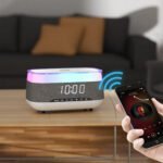 intelligent multifunctional alarm clock bluetooth speaker wireless charger 10