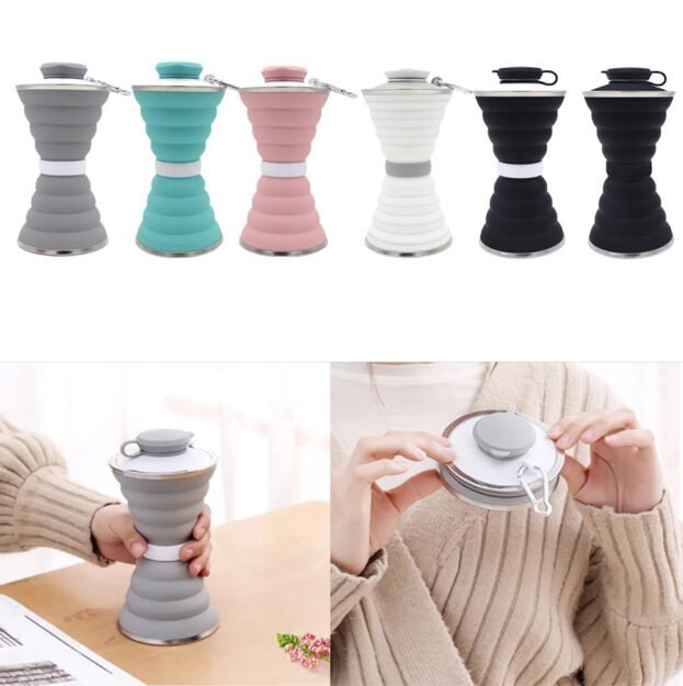 silicone foldable water bottle cup 15