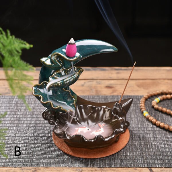 the moon backflow incense burner