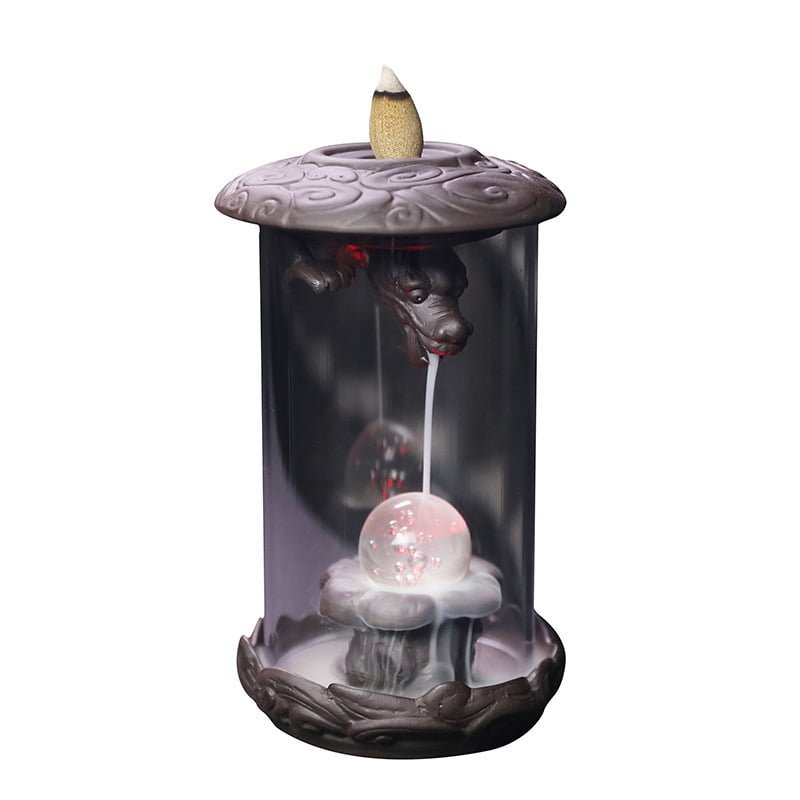 windproof lotus waterfall backflow incense burner 2