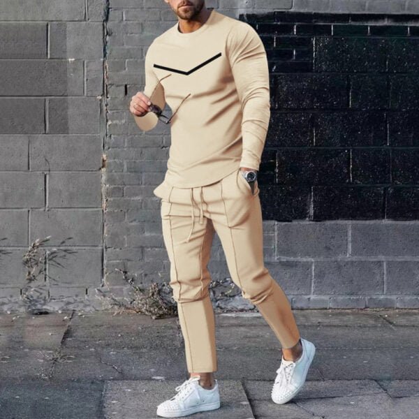 men’s long sleeve trousers set