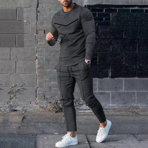 men’s long sleeve trousers set