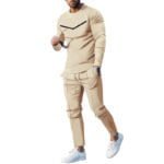 men’s long sleeve trousers set