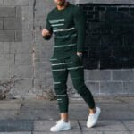 men’s long sleeve trousers set
