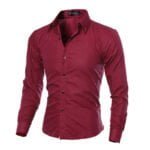 men’s long sleeved casual shirts