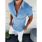 men’s plain cotton shirt