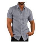 men’s solid summer shirts