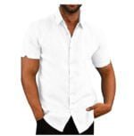 men’s solid summer shirts