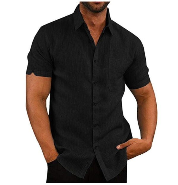 men’s solid summer shirts