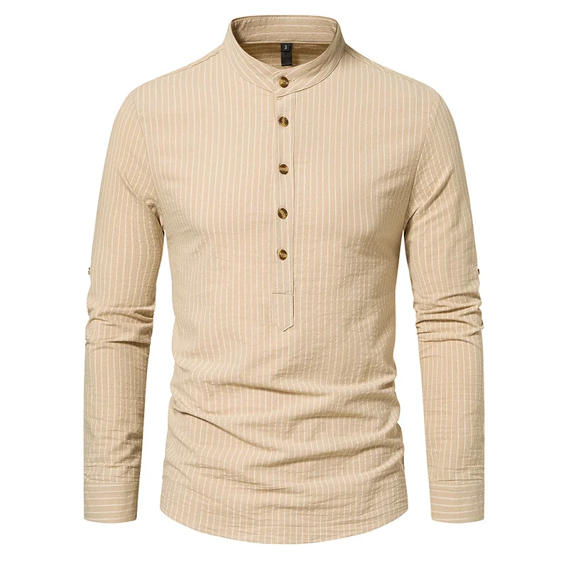 men’s striped long sleeve shirt