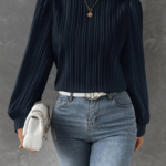 women’s loose solid blouse