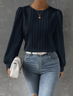 women’s loose solid blouse