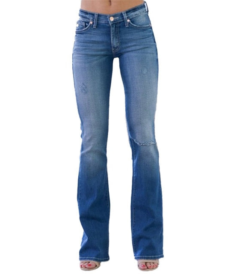 women’s low waist flared jeans