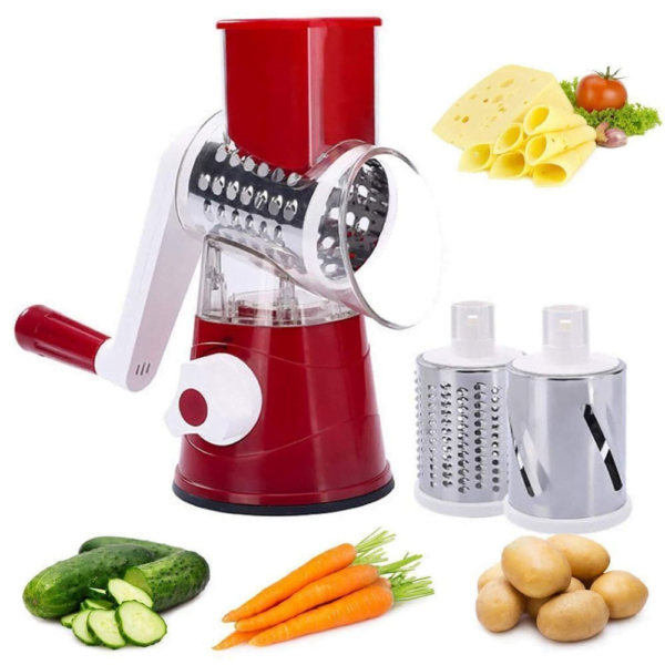 3 in 1 rotary food slicer chopper