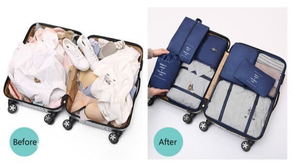 8 piece luggage organizer set