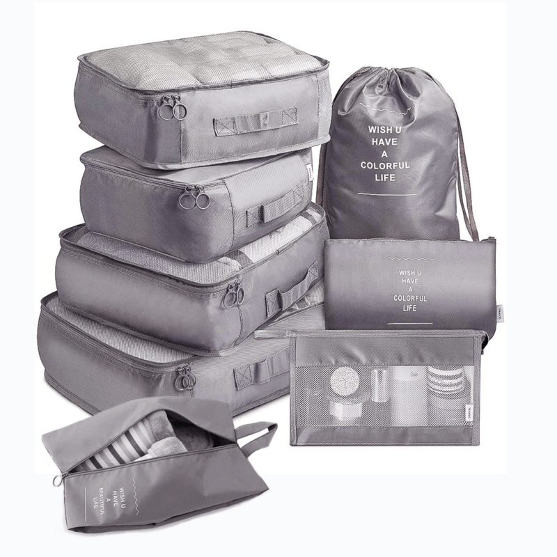 8 piece luggage organizer set