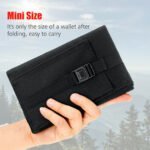 black fabric solar folding bag