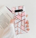 electroplated marble phone case