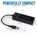 high speed 4 in 1 usb hub splitter