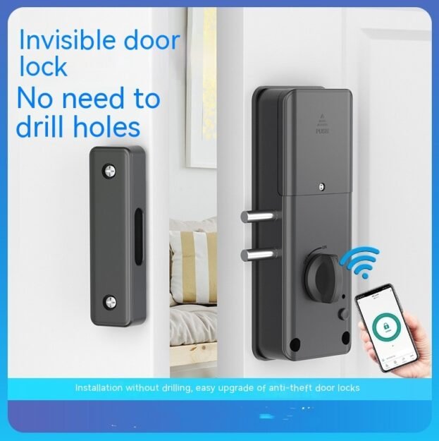 invisible door lock smart card swiping