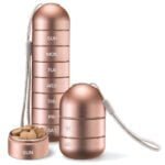 large waterproof weekly pill organizer aluminum alloy