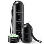 large waterproof weekly pill organizer aluminum alloy