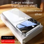 large window electroplated phone case