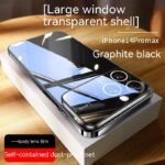 large window electroplated phone case
