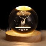 luminous crystal ball night lamp
