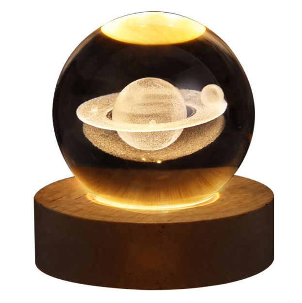 luminous crystal ball night lamp