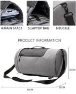 men’s multi function travel bag