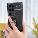 metal ring magnetic phone case