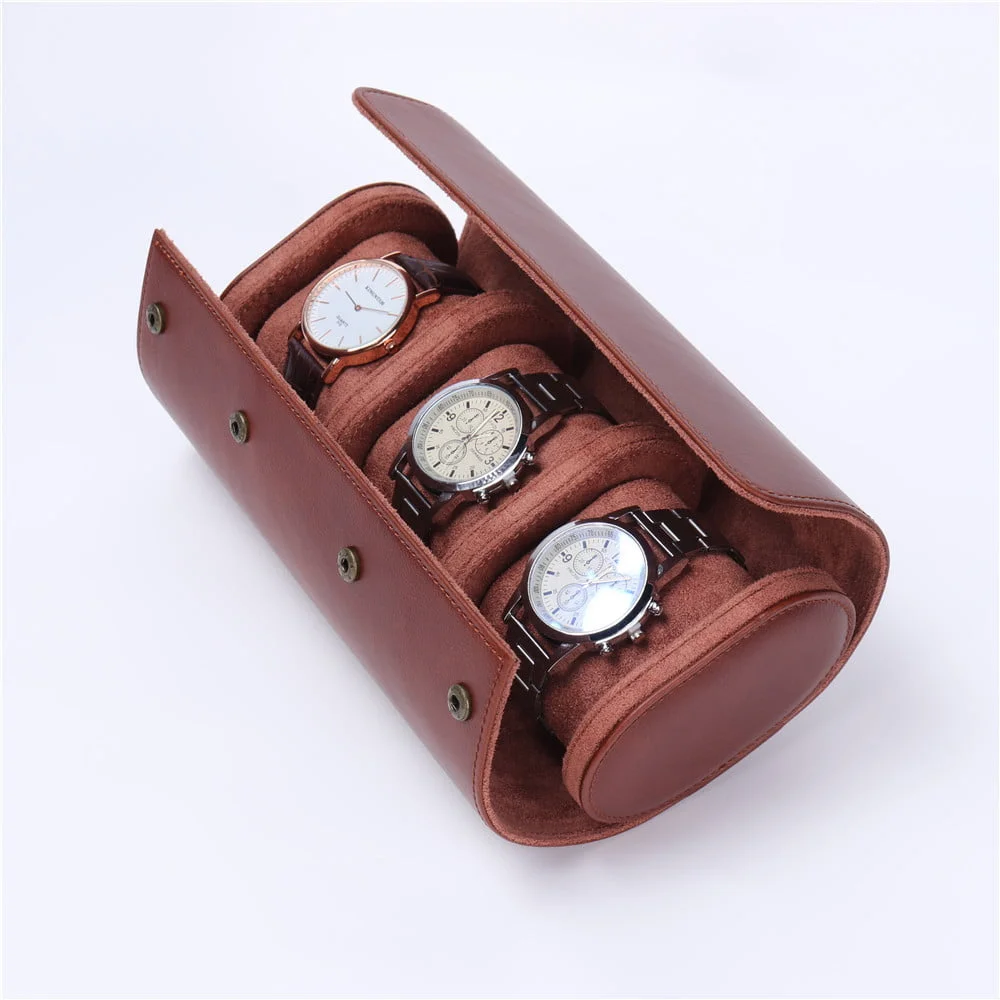 pu leather watch storage case