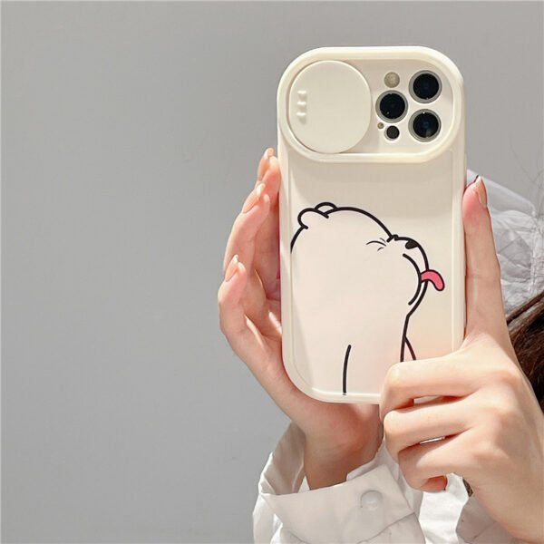 sliding window cartoon phone case