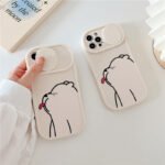 sliding window cartoon phone case
