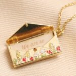 small box pendant necklace