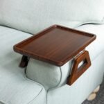 solid color wooden sofa tray