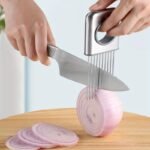 stainless steel onion slicer holder