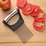 stainless steel onion slicer holder