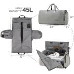 travel garment bag with pockets