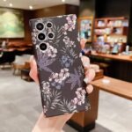 vintage flower crossbody phone case