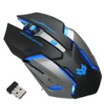 wireless rechargeable silent gaming mouse