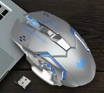 wireless rechargeable silent gaming mouse