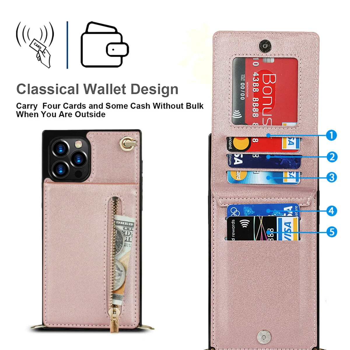 zipper phone case phone case crossbody