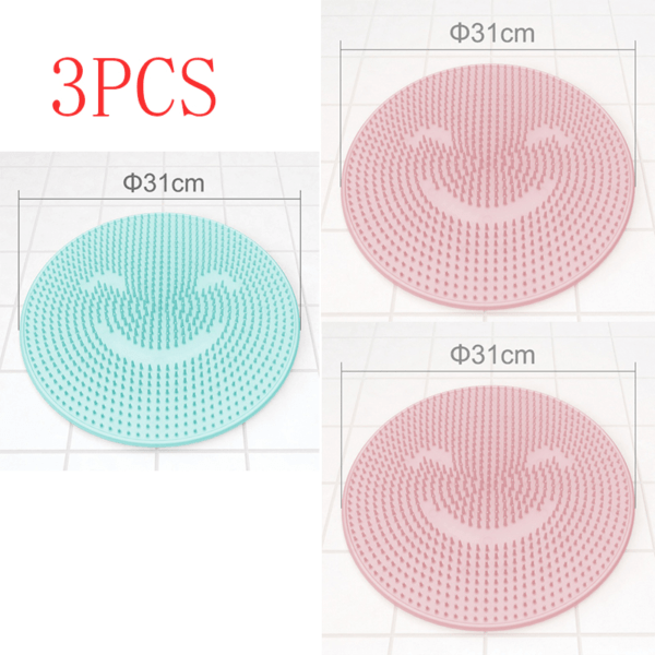 silicone bathroom anti slip massage pad (10)