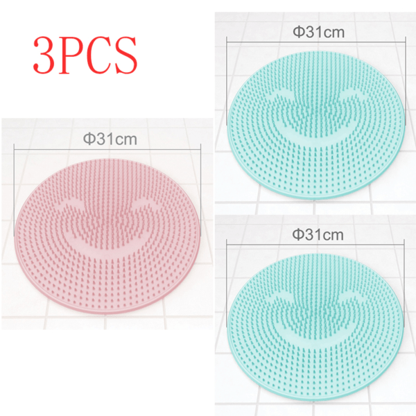 silicone bathroom anti slip massage pad (7)