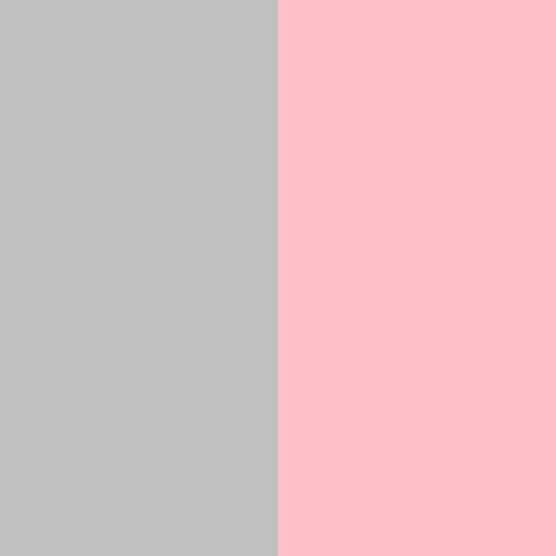 silver and pink