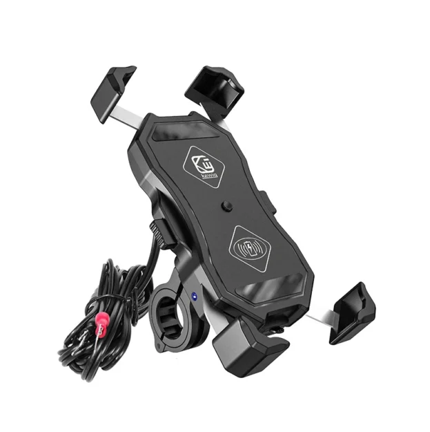 motorcycle 15w wireless charger mount