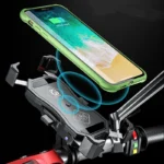 motorcycle 15w wireless charger mount